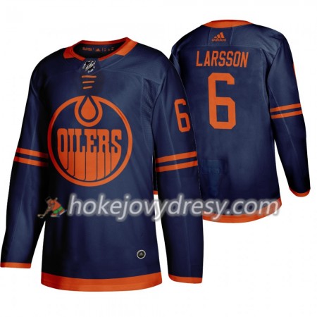 Pánské Hokejový Dres Edmonton Oilers Adam Larsson 6 Adidas 2019-2020 Modrý Authentic